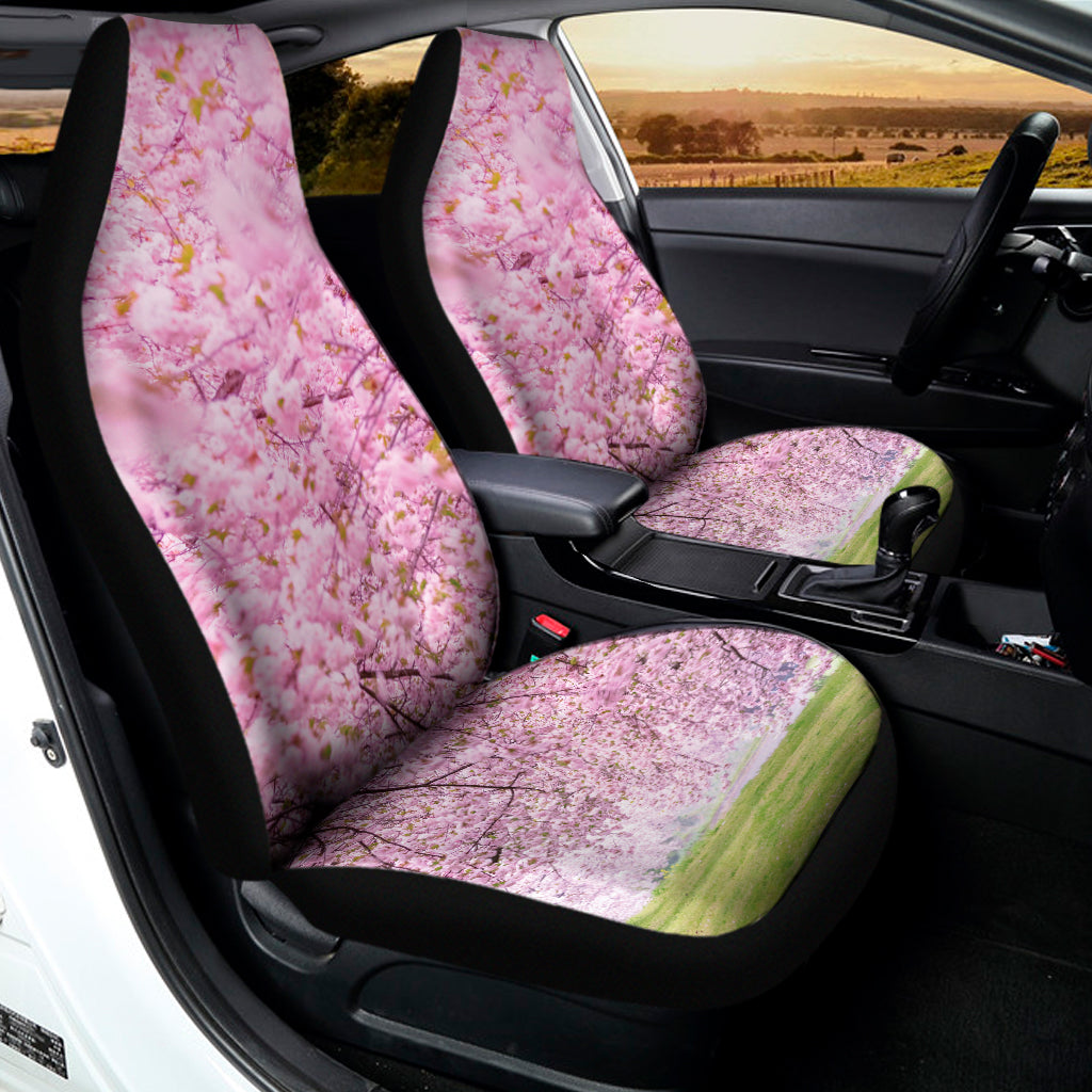 Japanese Cherry Blossom Tree Print Universal Fit Car Seat Covers