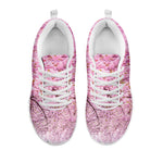 Japanese Cherry Blossom Tree Print White Sneakers