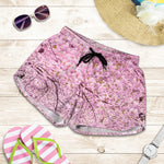 Japanese Cherry Blossom Tree Print Women's Shorts