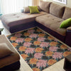 Japanese Chrysanthemum Pattern Print Area Rug