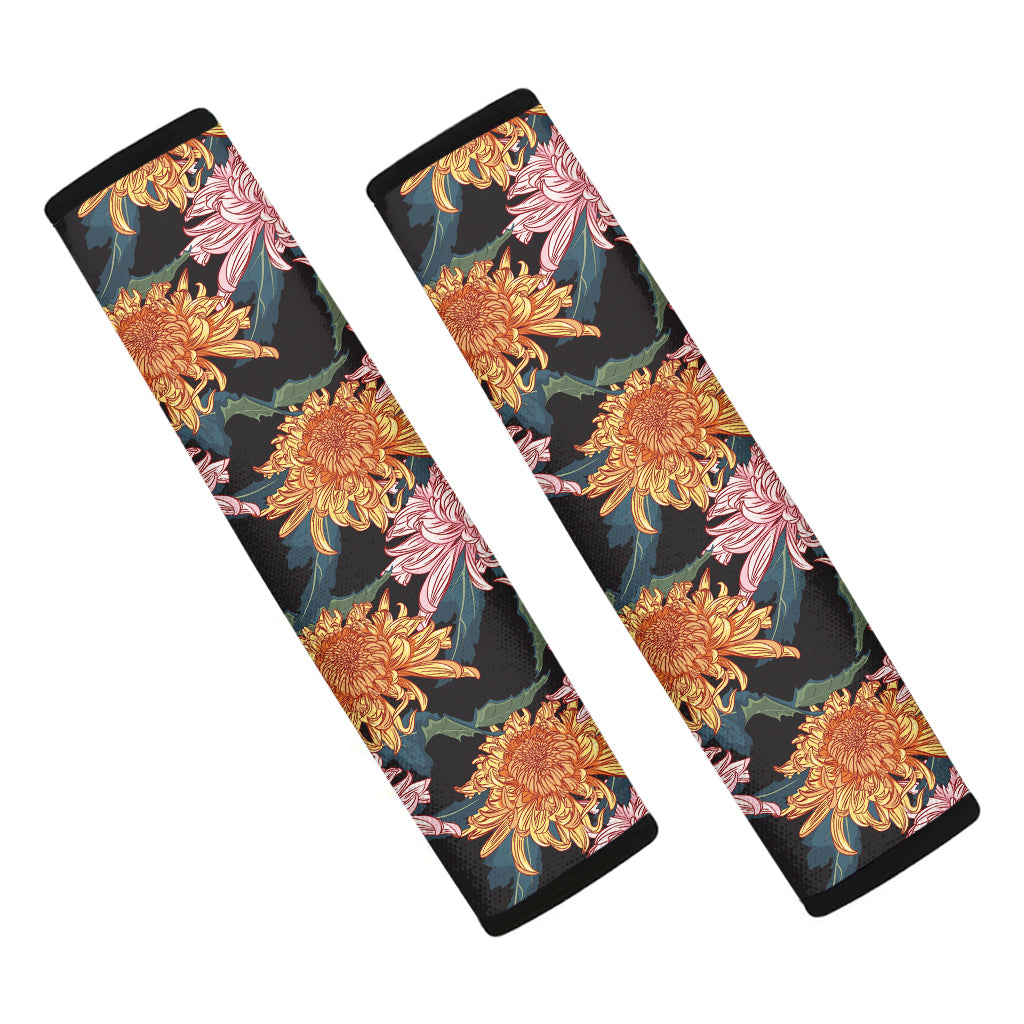 Japanese Chrysanthemum Pattern Print Car Seat Belt Covers