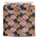 Japanese Chrysanthemum Pattern Print Duvet Cover Bedding Set