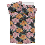 Japanese Chrysanthemum Pattern Print Duvet Cover Bedding Set