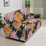 Japanese Chrysanthemum Pattern Print Sofa Cover