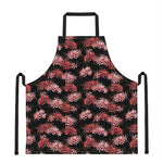 Japanese Cluster Amaryllis Pattern Print Apron