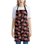 Japanese Cluster Amaryllis Pattern Print Apron