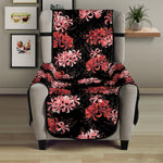 Japanese Cluster Amaryllis Pattern Print Armchair Protector