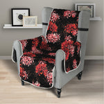 Japanese Cluster Amaryllis Pattern Print Armchair Protector