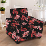 Japanese Cluster Amaryllis Pattern Print Armchair Slipcover