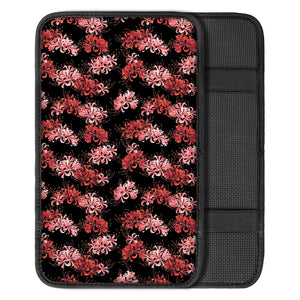 Japanese Cluster Amaryllis Pattern Print Car Center Console Cover