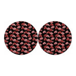 Japanese Cluster Amaryllis Pattern Print Car Coasters