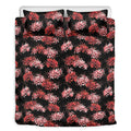 Japanese Cluster Amaryllis Pattern Print Duvet Cover Bedding Set