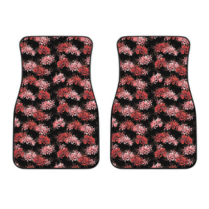 Japanese Cluster Amaryllis Pattern Print Front Car Floor Mats