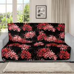 Japanese Cluster Amaryllis Pattern Print Futon Protector