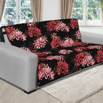 Japanese Cluster Amaryllis Pattern Print Futon Protector