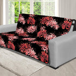 Japanese Cluster Amaryllis Pattern Print Futon Protector