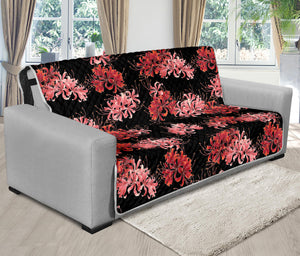 Japanese Cluster Amaryllis Pattern Print Futon Protector