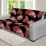 Japanese Cluster Amaryllis Pattern Print Futon Protector