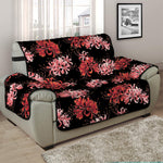 Japanese Cluster Amaryllis Pattern Print Half Sofa Protector