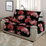 Japanese Cluster Amaryllis Pattern Print Half Sofa Protector