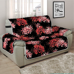 Japanese Cluster Amaryllis Pattern Print Half Sofa Protector