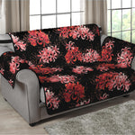 Japanese Cluster Amaryllis Pattern Print Loveseat Protector