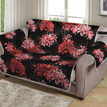 Japanese Cluster Amaryllis Pattern Print Loveseat Protector