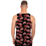 Japanese Cluster Amaryllis Pattern Print Men's Tank Top