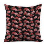 Japanese Cluster Amaryllis Pattern Print Pillow Cover