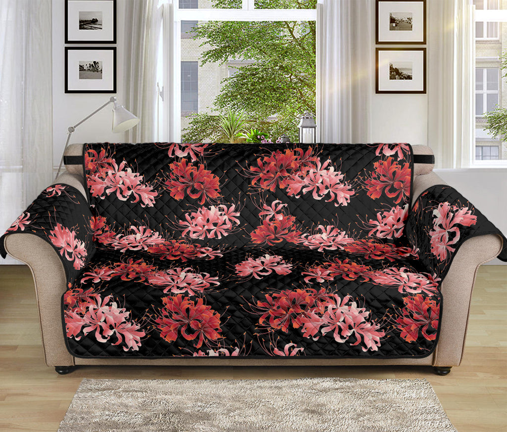 Japanese Cluster Amaryllis Pattern Print Sofa Protector