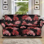 Japanese Cluster Amaryllis Pattern Print Sofa Protector