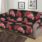 Japanese Cluster Amaryllis Pattern Print Sofa Protector