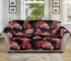 Japanese Cluster Amaryllis Pattern Print Sofa Protector