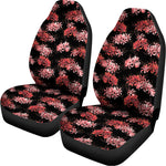 Japanese Cluster Amaryllis Pattern Print Universal Fit Car Seat Covers