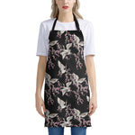 Japanese Crane Bird Pattern Print Apron