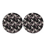 Japanese Crane Bird Pattern Print Car Coasters