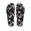 Japanese Crane Bird Pattern Print Flip Flops