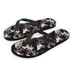 Japanese Crane Bird Pattern Print Flip Flops