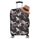 Japanese Crane Bird Pattern Print Luggage Cover