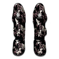 Japanese Crane Bird Pattern Print Muay Thai Shin Guards