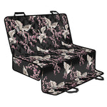 Japanese Crane Bird Pattern Print Pet Car Back Seat Cover