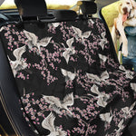 Japanese Crane Bird Pattern Print Pet Car Back Seat Cover