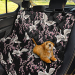 Japanese Crane Bird Pattern Print Pet Car Back Seat Cover