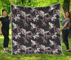 Japanese Crane Bird Pattern Print Quilt