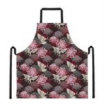 Japanese Cranes And Chrysanthemums Print Apron