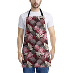 Japanese Cranes And Chrysanthemums Print Apron