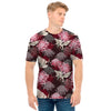 Japanese Cranes And Chrysanthemums Print Men's T-Shirt