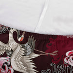 Japanese Cranes And Chrysanthemums Print Sofa Cover