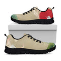 Japanese Cranes At Sunset Print Black Running Shoes