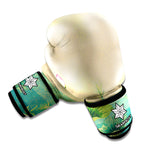 Japanese Cranes At Sunset Print Boxing Gloves